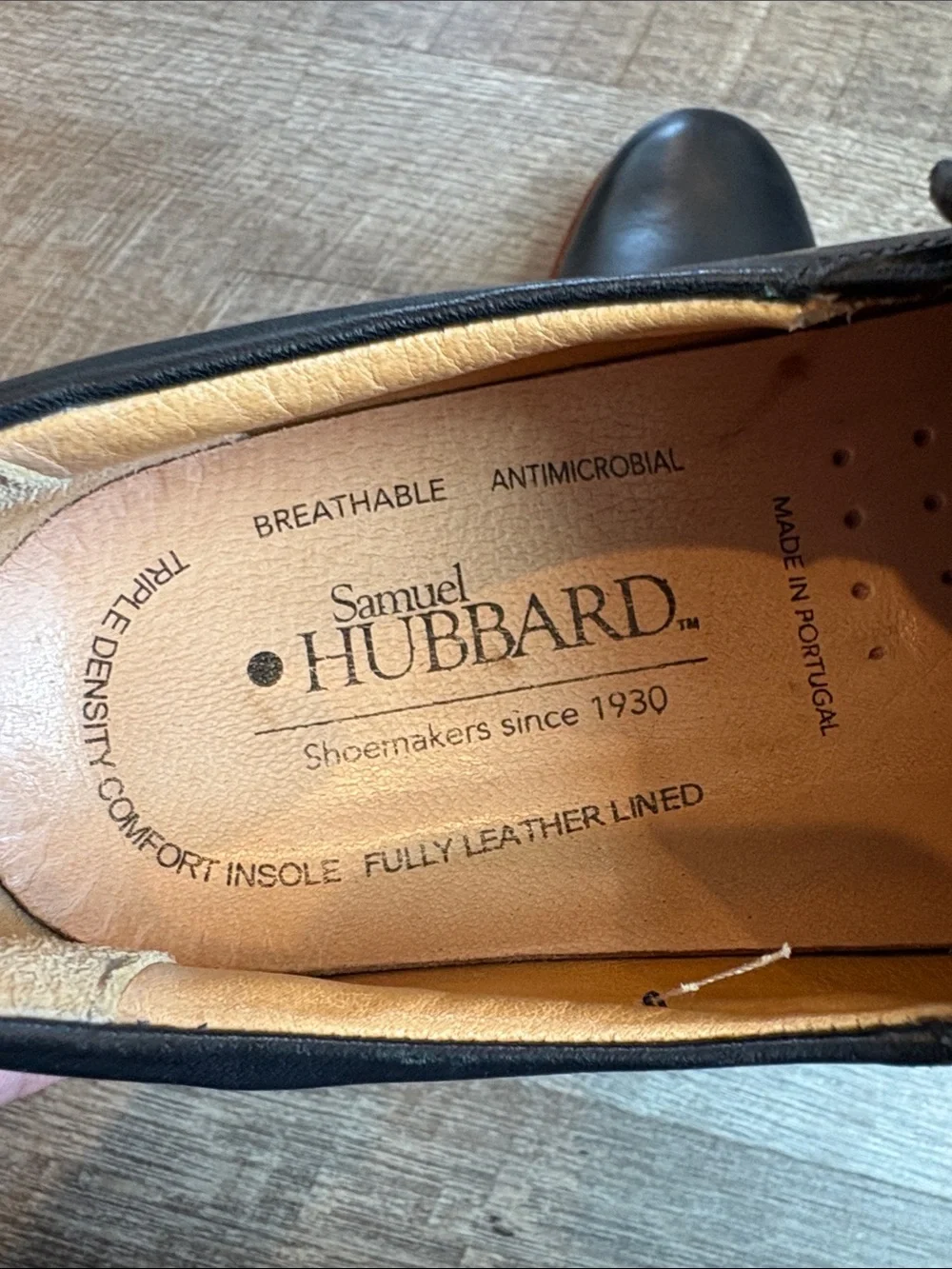 Samuel Hubbard Frequent Traveler Slip-On Leather Shoes Men's 8.5 Black Casual